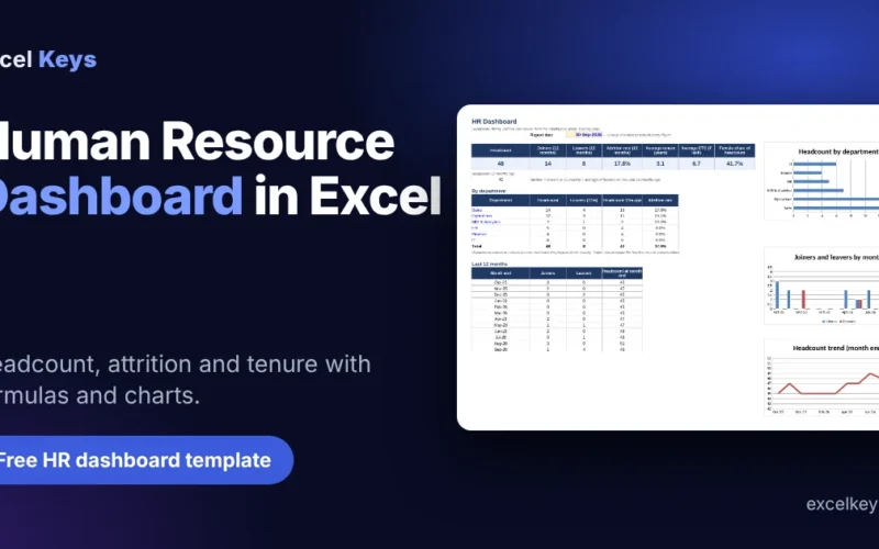 Human Resource Dashboard in Excel: Step-by-Step Guide with Free Template