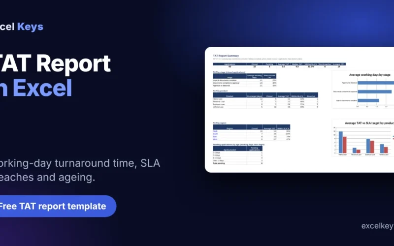 TAT Report in Excel: Step-by-Step Guide with Free Template