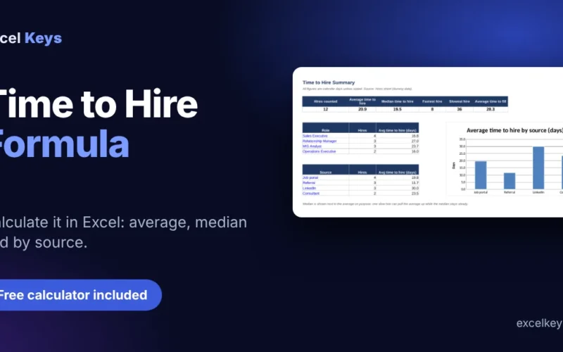 Time to Hire Formula: How to Calculate It in Excel